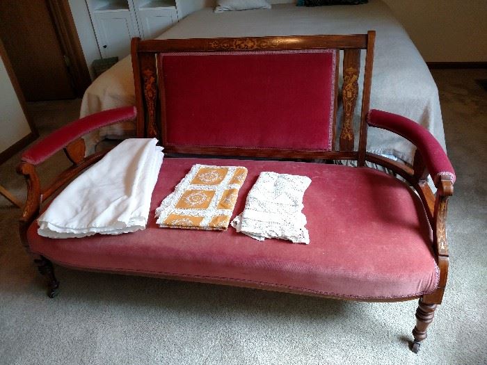 Antique Victorian settee