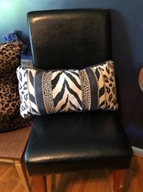 Bar style stool/modern pillows