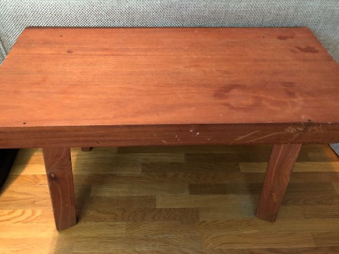 Solid wood side table/stool