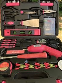 Attention ladies! All pink complete tool set.