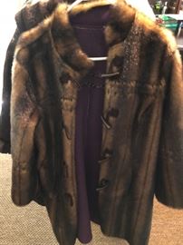 Vintage reversible fur coat