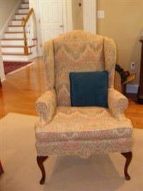 Beautiful Fairfield wing back chairs (2)