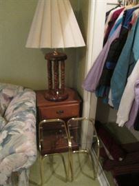 Accent Tables and Table Lamp