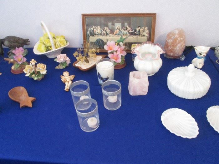 Milk Glass Serving Pieces and Small Treasures