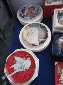 Collectible Plates with Boxes