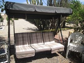 3-Seater Swing with Awning
