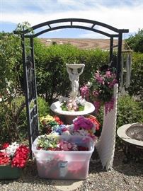 Wonderful Arbor and a great selection of Florals. Anyone decorating for a party or wedding?