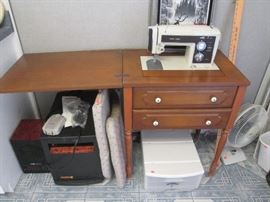 Vintage Sears Kenmore Sewing Machine with Cabinet, #158.17741