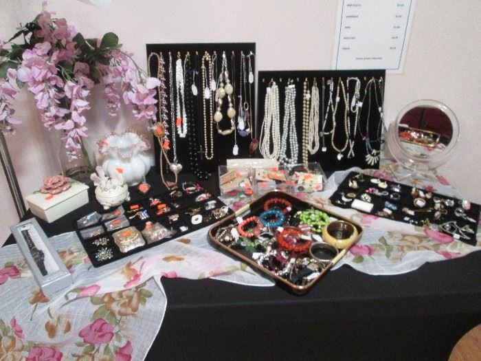 Always a nice assortment of Costume Jewelry, great for gift-giving and re-purposing