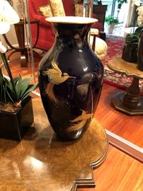 Large vintage vase repaired