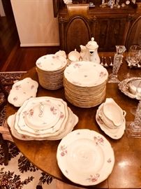 Rosenthal Sanssouci dinner service with 20 dinner and lunch plates and 12 cups and saucers & serving pieces including coffee pot $300