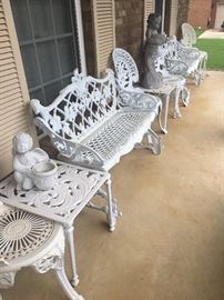 Some of the outside furniture