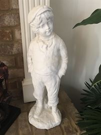 charming little boy statue