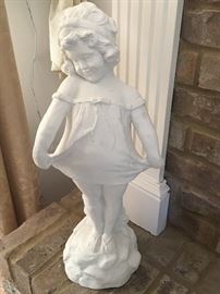 Charming little girl statue