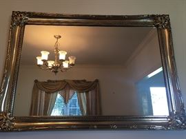 Large lovely  detailed Gold Gilded mirror