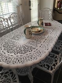 Jardine Victorian Grand Table- high quality cast aluminum furniture