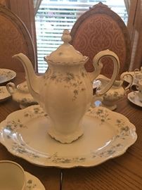 Entire 12 piece place settings of Johann Haviland Bavaria China- Blue Garland