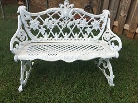 Cast iron bench