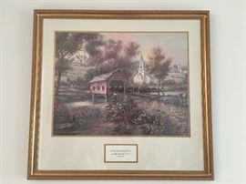 Fabulous church scenery painting