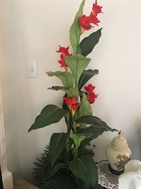 Very nice plastic plants throughout the home