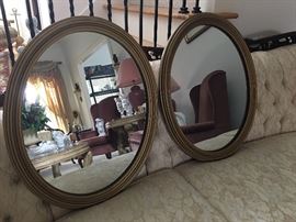 Fantastic set of Carolina mirror company accent mirrors 