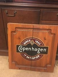 Copenhagen dart board/cabinet