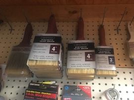 various new paint brushes