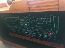 Large Craps gambling table