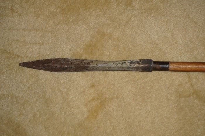 MONTAGNARD TRIBE ANTIQUE SPEAR  FROM HIGHLANDS OF VIETNAM