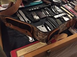 Case FULL of knives. Case, Russell, Spyder, Buck, and more. 