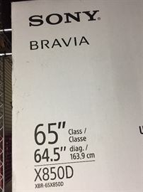  Sony Bravia 65 inch 4K smart TV   