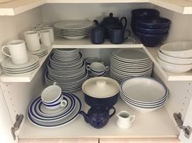 Blue  and white China. 