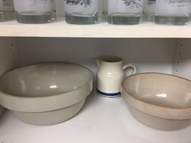 Crock bowls. 