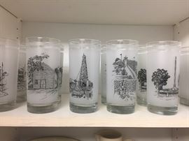 Commerative Texas 150th Anniversary glasses. 