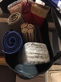 Placemats and new dish towels. 