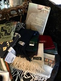 Cashmere and wool scarves - Scotland, Dior, Pendleton, more. 
