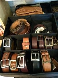 Mens belts-leather, Buffalo, woven, more. 