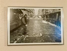 Framed street art by O. C. Garza.