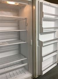 Full freezer interior. 