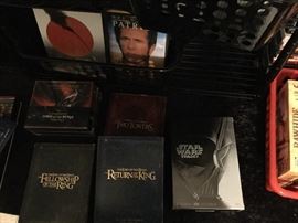 Fellowship of the Rings DVD 4-disc sets. Star Wars DVD set. 