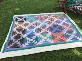 Antique quilts. Hand stitched, carefully preserved and in pristine condition.