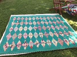 Antique quilts. Hand stitched, carefully preserved and in pristine condition.