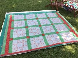 Antique quilts. Hand stitched, carefully preserved and in pristine condition.