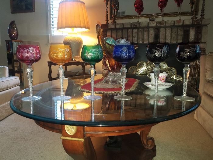 multi color goblets
