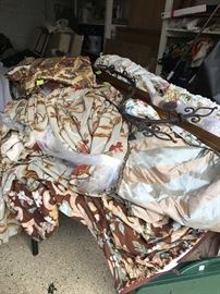 Beautiful silk and embroidered drapes. 