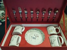 Sakura Luncheon Set with Flatware