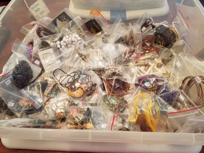 Over 20 lbs of vintage costume jewelry