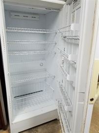 clean working upright freezer