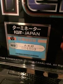 Detail on IGT Terminator Slot Machine Type A (Japan)