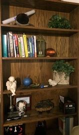 Bookcase and contents